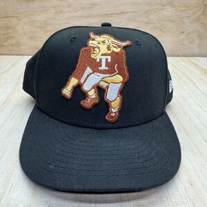 USED sz 7 7/8 Texas Longhorns New Era 59Fifty Fitted Hat Cap Black